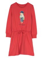 POLO RALPH LAUREN KIDS robe courte à imprimé Polo Bear - Rouge