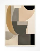 Urban Cotton Wandkleed 'Tighten' 110 x 145cm in Floating Frame - off white