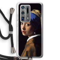 The Pearl Earring: Huawei P40 Pro Plus Transparant Hoesje met koord