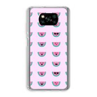 Smiley watermeloenprint: Xiaomi Poco X3 Pro Transparant Hoesje