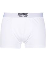 DSQUARED2 boxer à taille à logo - Blanc - thumbnail