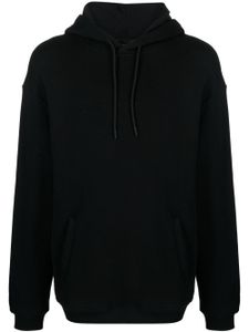 Emporio Armani hoodie en coton à logo embossé - Noir