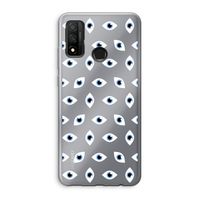 Eyes pattern: Huawei P Smart (2020) Transparant Hoesje