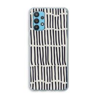 Moroccan stripes: Samsung Galaxy A32 4G Transparant Hoesje