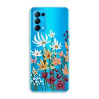 Painted wildflowers: Oppo Find X3 Lite Transparant Hoesje