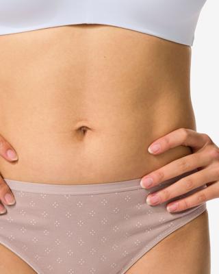 HEMA Damesstring katoen - 2 stuks lichtbruin (lichtbruin)