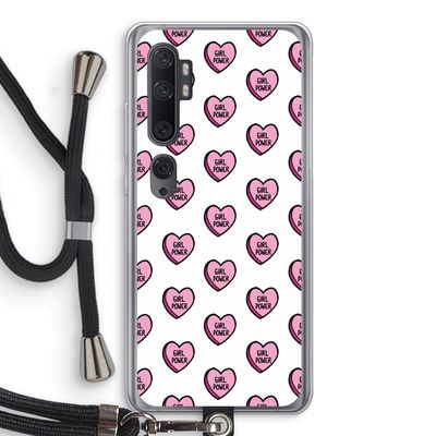 GIRL POWER: Xiaomi Mi Note 10 Pro Transparant Hoesje met koord