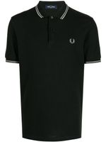 Fred Perry polo en coton à bordures contrastées - Noir