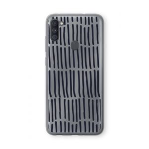 Moroccan stripes: Samsung Galaxy A11 Transparant Hoesje