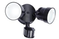 Lutec WandlampShrimp zwart met sensor - 7622104330