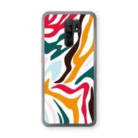Colored Zebra: Xiaomi Redmi 9 Transparant Hoesje