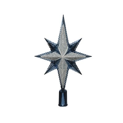 Piek Ster Glitter - Nachtblauw - Decoris