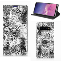 Mobiel BookCase Samsung Galaxy S10 Skulls Angel - thumbnail