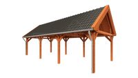 Tijdelijk 15% korting | Trendhout Buitenverblijf zadeldak XL 990x440 cm- Zadeldak- Hout- Trendhout