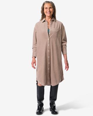 HEMA Damesjurk Lena Corduroy Beige (beige)