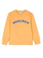 Woolrich Kids sweat à logo en éponge - Jaune