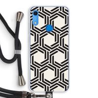Geometrisch patroon: Huawei Y6s Transparant Hoesje met koord