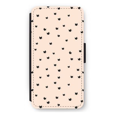 Kleine kattenkopjes: iPhone 11 Pro Max Flip Hoesje