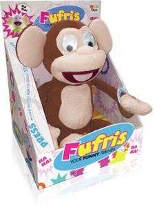 Grappige aap knuffel - bruin