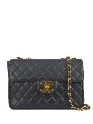 CHANEL Pre-Owned sac porté épaule Jumbo Classic Flap (1995) - Noir