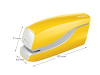 Nietmachine Leitz WOW NeXXt elektrisch 10vel E1 geel - thumbnail
