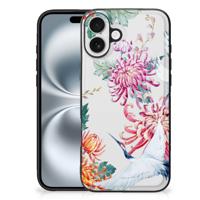 iPhone 16 Plus Dierenprint Telefoonhoesje Bird Flowers