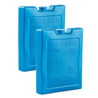 8x stuks 260 grams koelelementen 13 x 10.5 cm kobalt blauw