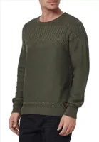 RustyNeal - Sweater - Kaki - Ronde Hals