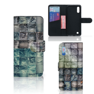 Wallet Case met Pasjes Samsung Galaxy M10 Spijkerbroeken