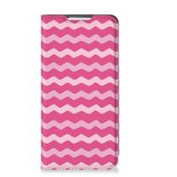 Samsung Galaxy S22 | Hoesje met Magneet | Waves Pink
