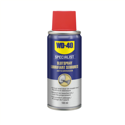 Wd40 Slotspray specialist 100 ml zwart/geel