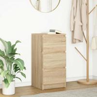 Dressoir 37,5x35x76cm bewerkt hout sonoma eikenkleurig