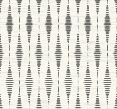 rabaul ikat grijs en beige geometrisch behang
