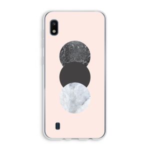 Marmeren cirkels: Samsung Galaxy A10 Transparant Hoesje
