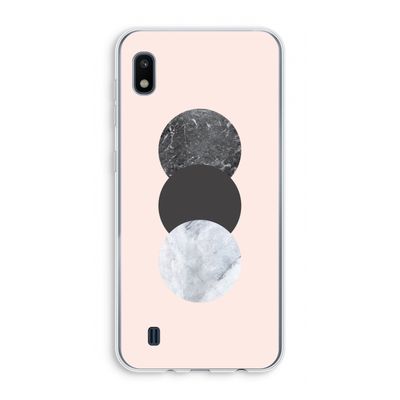 Marmeren cirkels: Samsung Galaxy A10 Transparant Hoesje