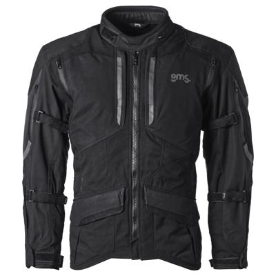 GMS Acamar WP jacket, Textiel motorjas heren, Zwart