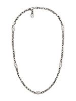 Gucci collier Interlocking G en argent sterling