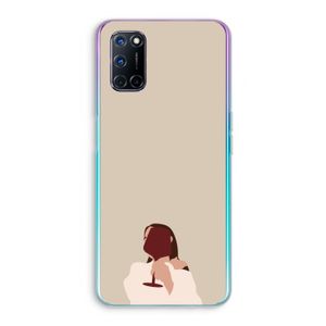 I drink wine: Oppo A72 Transparant Hoesje