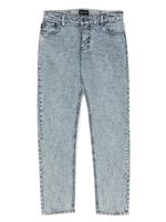 Emporio Armani Kids jean droit à motif monogrammé - Bleu - thumbnail