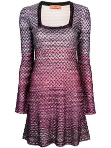 Missoni robe courte à effet dégradé - Violet