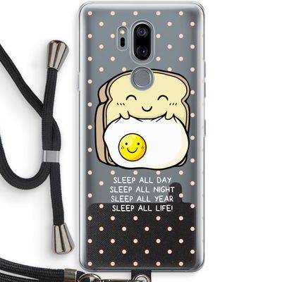 Sleep All Day: LG G7 Thinq Transparant Hoesje met koord