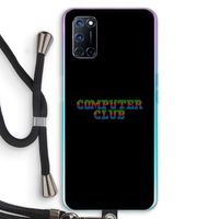 Retro: Oppo A92 Transparant Hoesje met koord