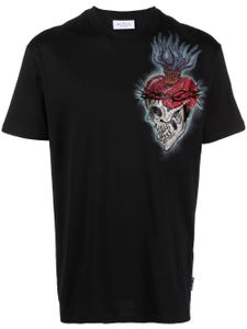 Philipp Plein t-shirt à imprimé tatouage - Noir