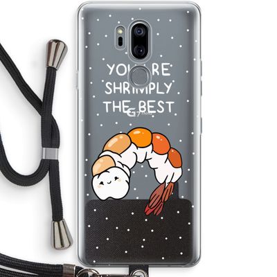 You're Shrimply The Best: LG G7 Thinq Transparant Hoesje met koord