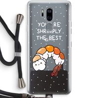 You're Shrimply The Best: LG G7 Thinq Transparant Hoesje met koord