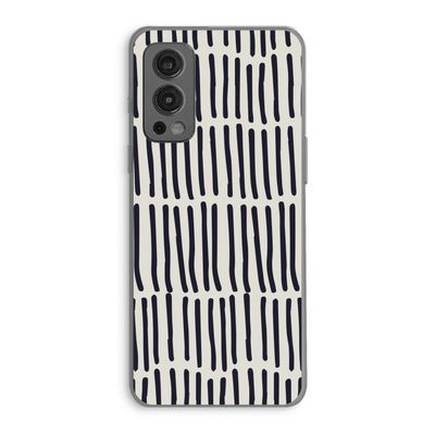 Moroccan stripes: OnePlus Nord 2 5G Transparant Hoesje