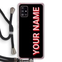 Namecase: Samsung Galaxy A51 5G Transparant Hoesje met koord