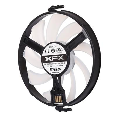 GPU Cooler grafische kaart ventilator VGA kaarten blower koeler voor XFX RX470 RX480 met rood licht