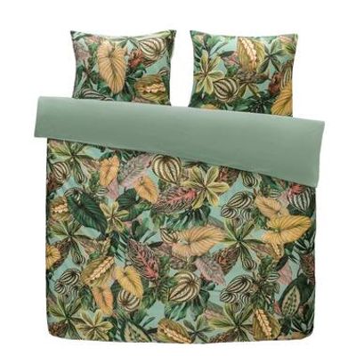 Comfort dekbedovertrek Camilla botanisch - groen - 240x200/220 cm