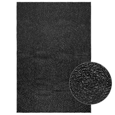 VidaXL Vloerkleed zizur binnen en buiten 120x170cm jute look antraciet